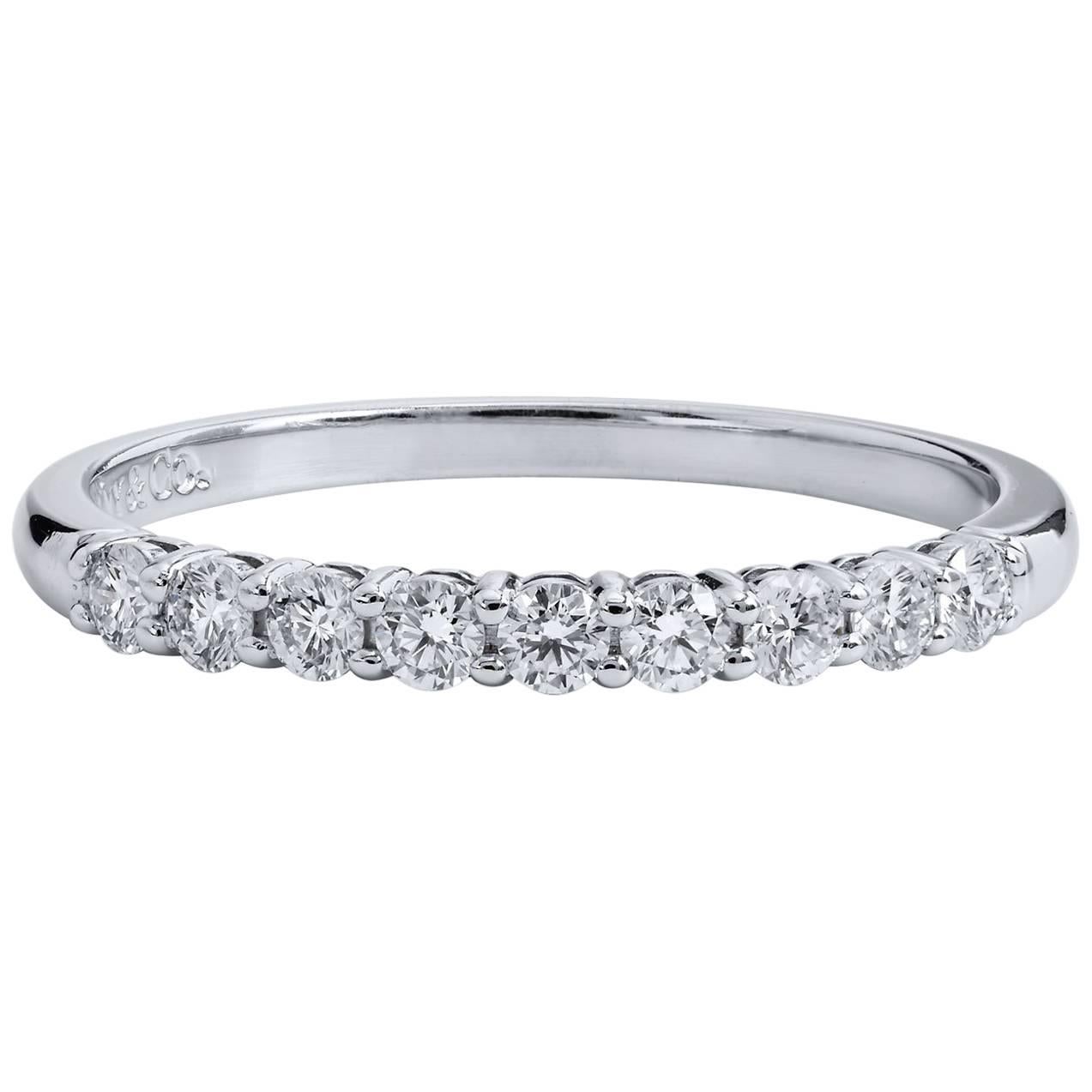 Tiffany & Co. 0.27 Carat Diamond Pave Band Ring