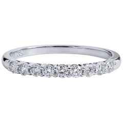 Tiffany & Co. 0.27 Carat Diamond Pave Band Ring