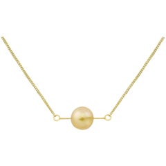 Liv Luttrell Golden South Sea Pearl Kinetic Pendant Necklace