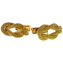Boutons de manchette Ilias Lalaounis en or avec nœud d'Hercule