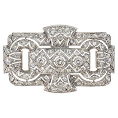 Edwardian Platinum Diamond Brooch