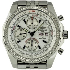 Breitling Steel White Dial Special Edition Bentley GT A13362 Automatic Watch