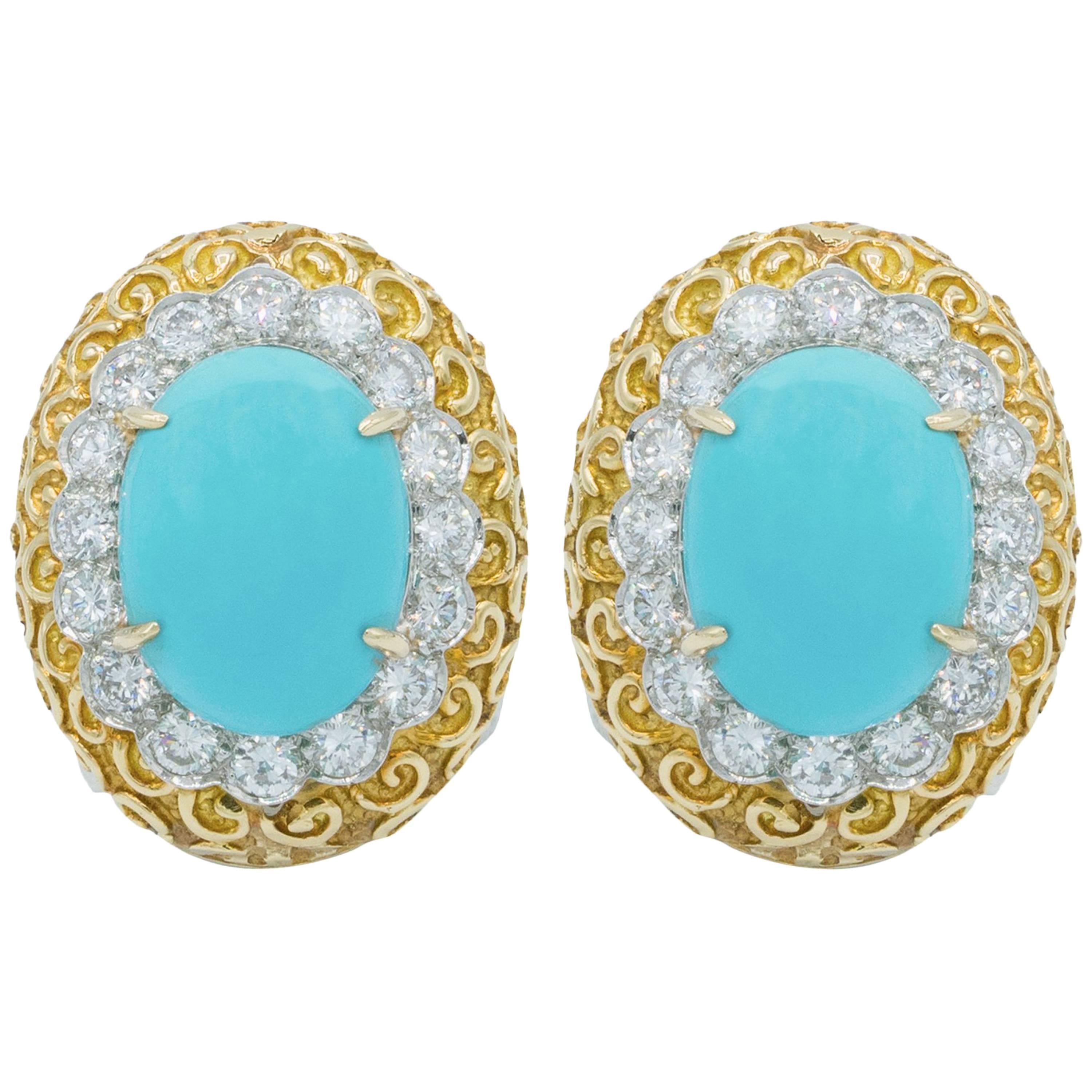Van Cleef & Arpels Turquoise Earrings