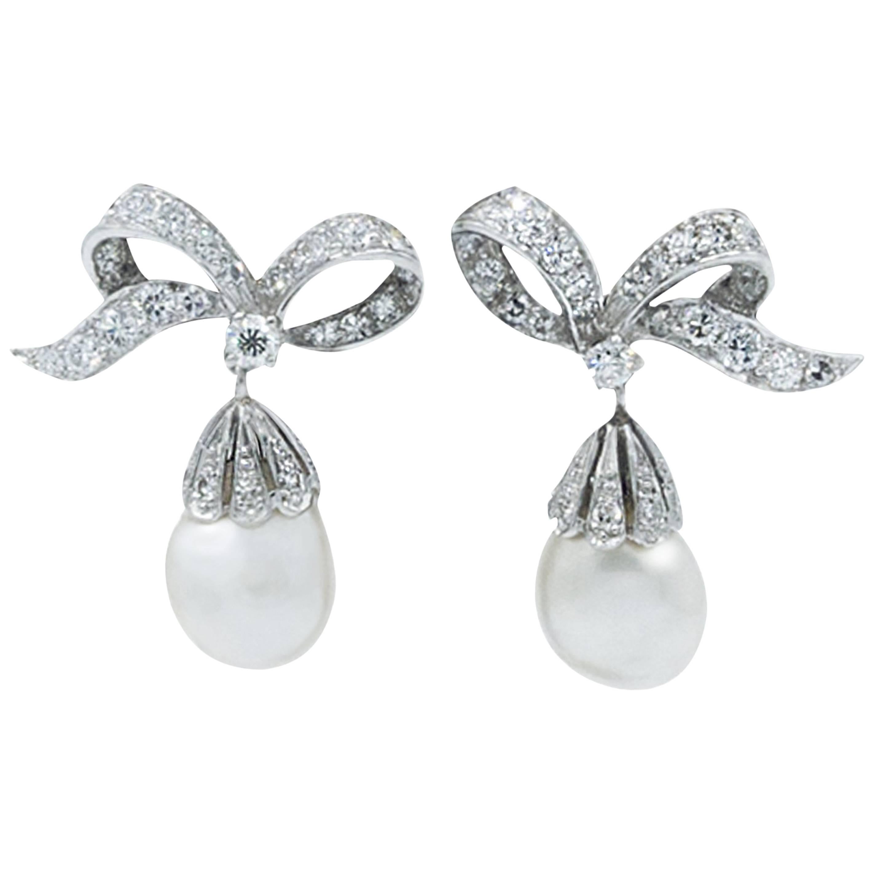 Pearls and Diamonds Earrings