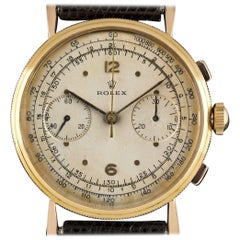Rolex Cronografo Coin Edge Vintage Quadrante Oro Argento 4062 Orologio da polso a carica manuale