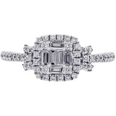 Diamond Halo Illusion Ring