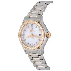 Ebel Ladies Stainless Steel 1911 Diamond Mother-of-Pearl Quartz Wristwatch