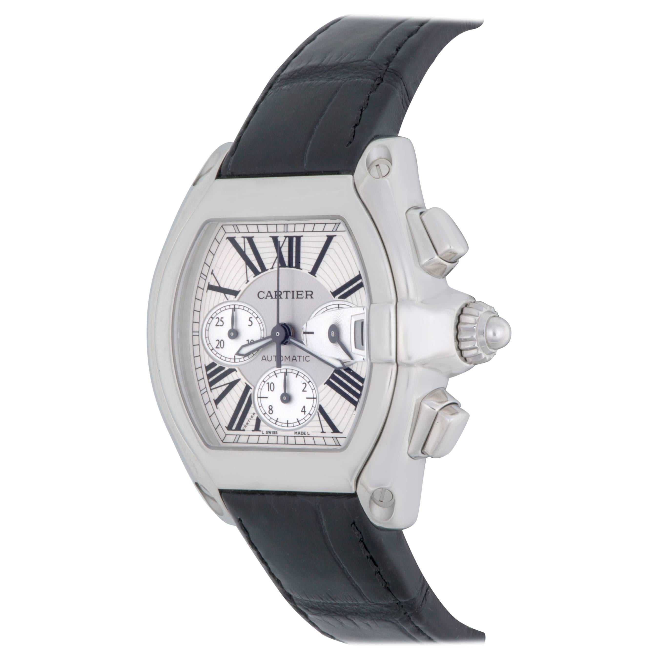 Cartier Stainless Steel Roadster Chronograph Automatic Wristwatch  