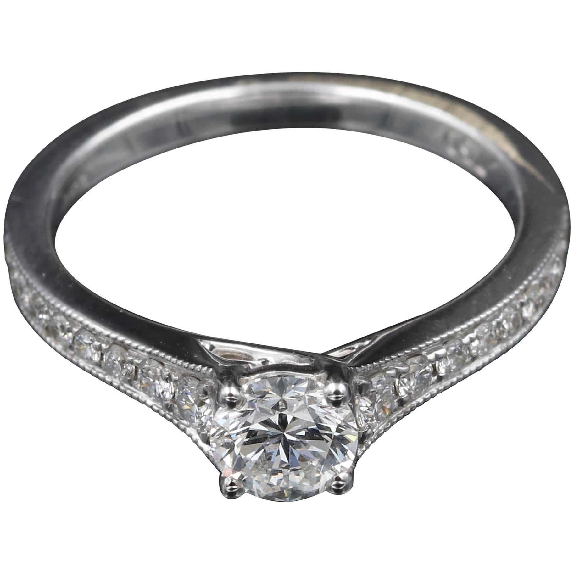 GIA Certified 0.50 Carat Fvs2 Diamond Ring