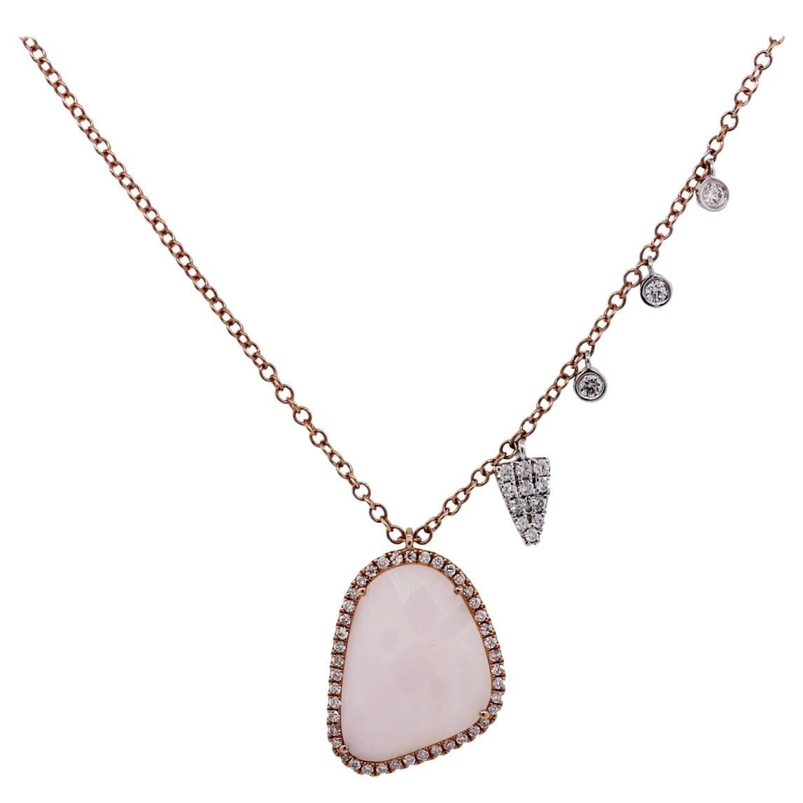 Meira T 2.85 Carat Pink Opal and 