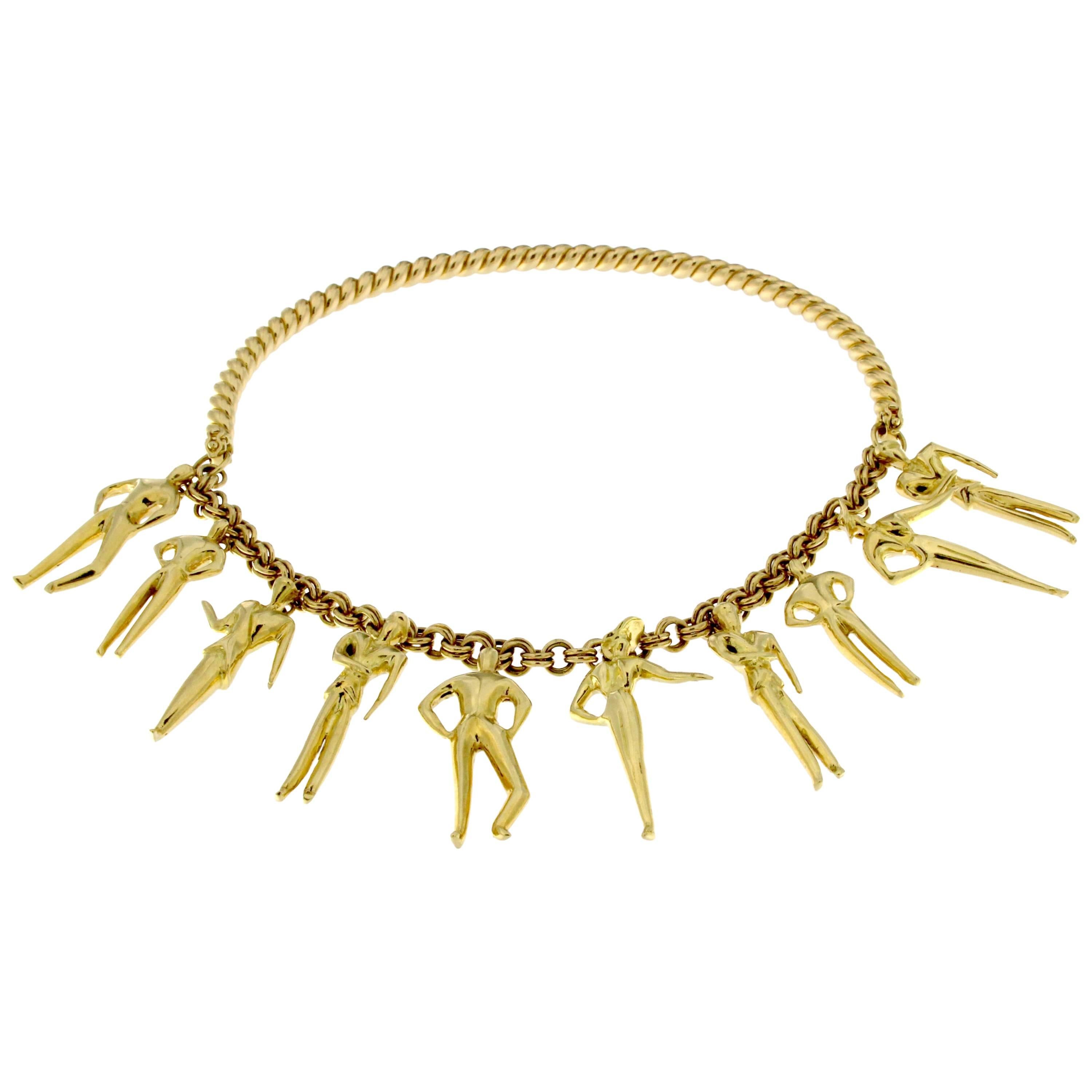 Necklace in 18 Karat Yellow Gold