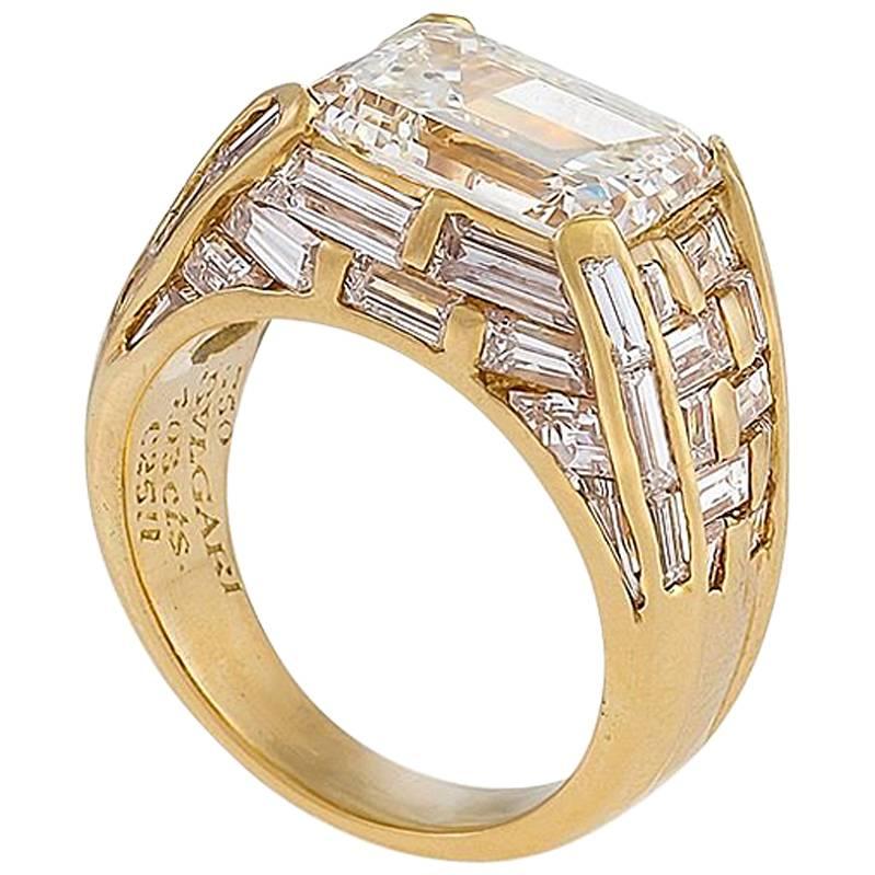 Bulgari Estate Diamond and Gold Ring