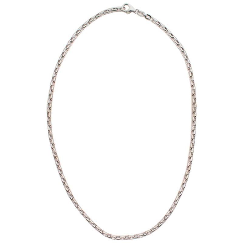 Theo Fennell 18 Karat White Gold Oval Chain For Sale