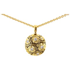 Alex Sepkus Gold and Diamond Summer Flowers Pendant