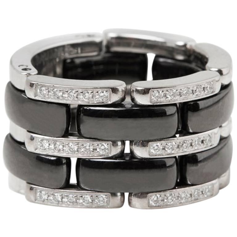 Chanel Ceramic Diamond Ultra Ring