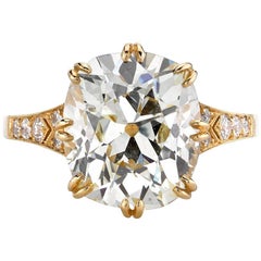 Vintage Cushion Cut Engagement Ring