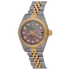 Rolex Ladies Datejust with Mother-of-Pearl Diamond Dial Ref 179173 In Stock