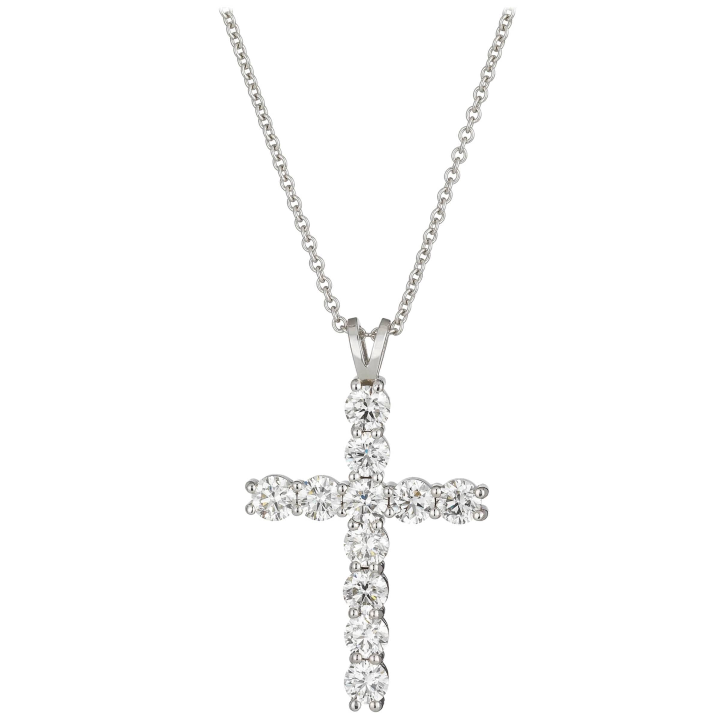 1.97 Carat Diamond Cross