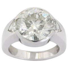 10 Carat Round Diamond Men's Ring