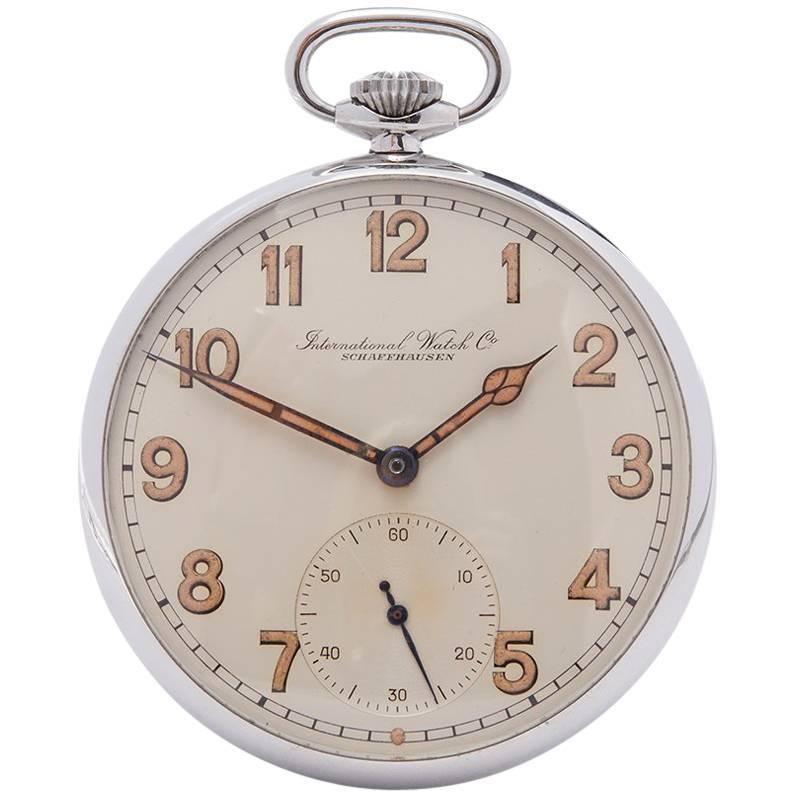 IWC Pocket Watch Military Stainless Steel Gents C.67, 1937