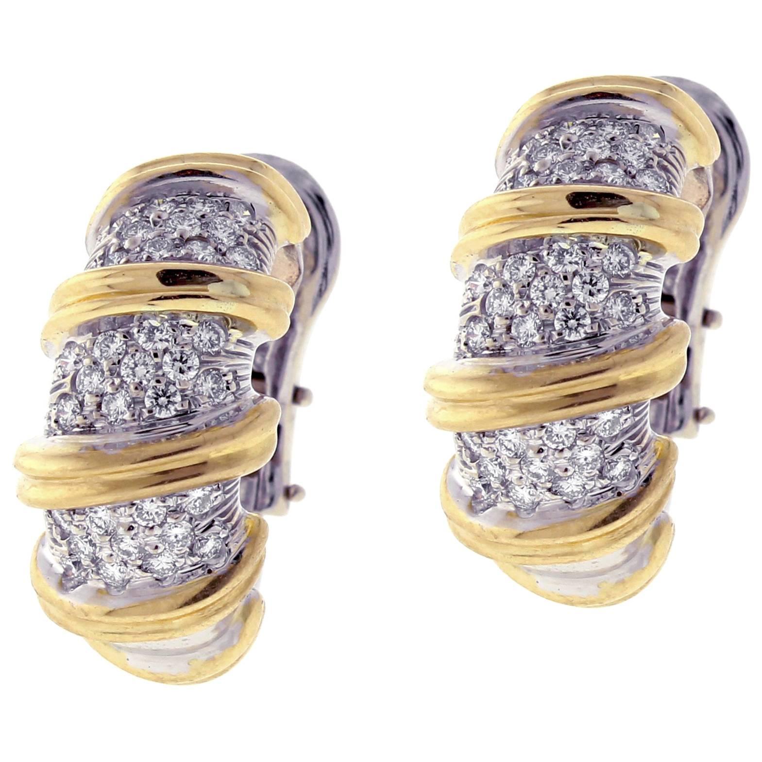 Roberto Coin’s Nabucco Diamond Hopp Earrings