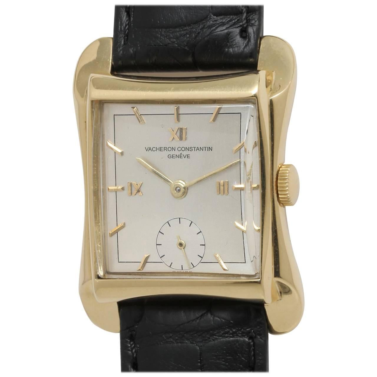 Vacheron & Constantin Yellow Gold Dress Wristwatch, circa 1950s For Sale
