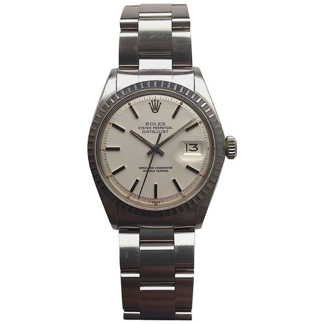 Rolex Stainless Steel Oyster Perpetual Datejust Automatic Wristwatch, 1970s