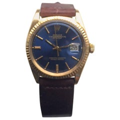 Vintage Rolex Yellow Gold Oyster Perpetual Datejust Automatic Wristwatch, 1970s