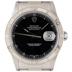 Rolex Datejust Turn-o-graph Gents Steel Black Dial 16264