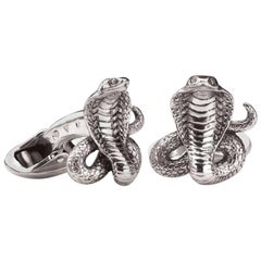 Cobra Sterling Silver Cufflinks