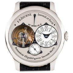 F.P. Journe Platinum Tourbillon Souveraine Dead Beat Seconds Manual Wristwatch