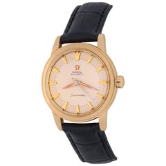 Omega Yellow Gold Seamaster Vintage Automatic Wristwatch, circa 1958