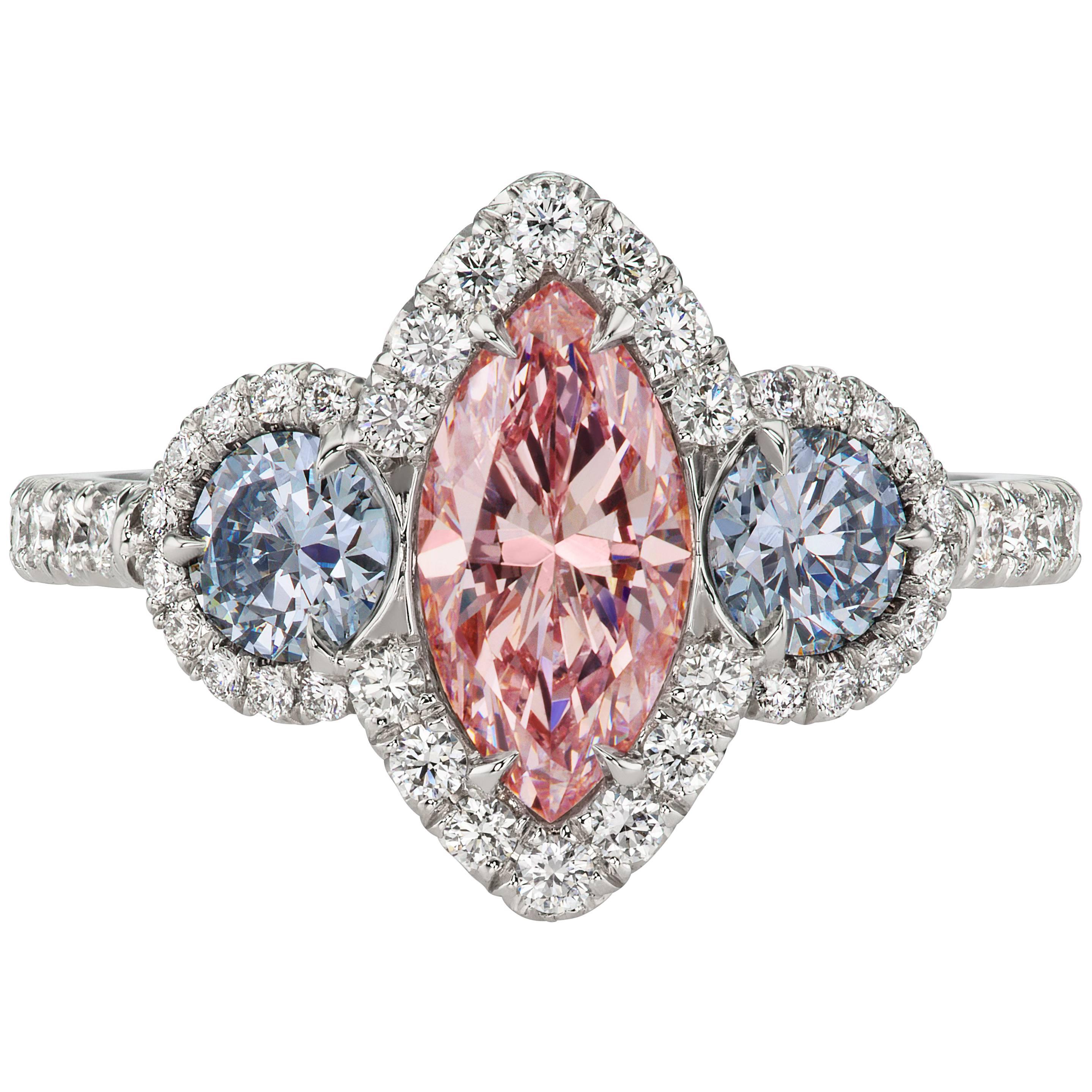 GIA Certified Fancy Color Diamond Ring