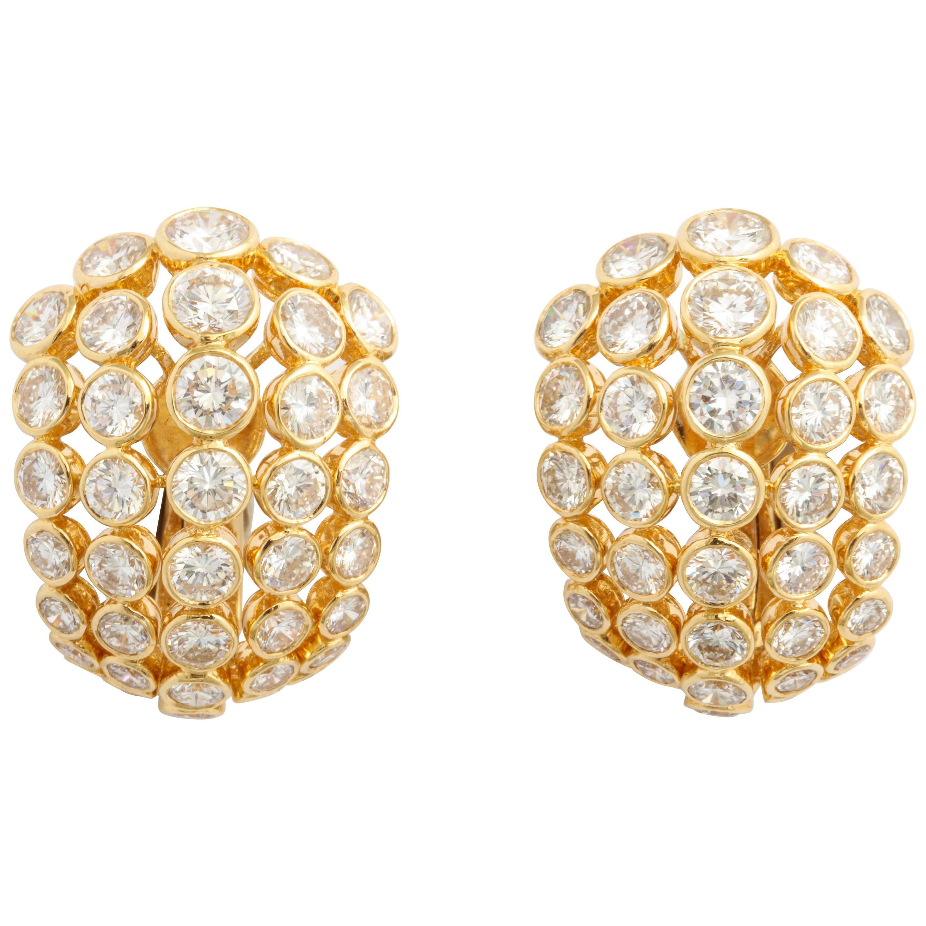 Cartier Diamond Clip-On Earrings