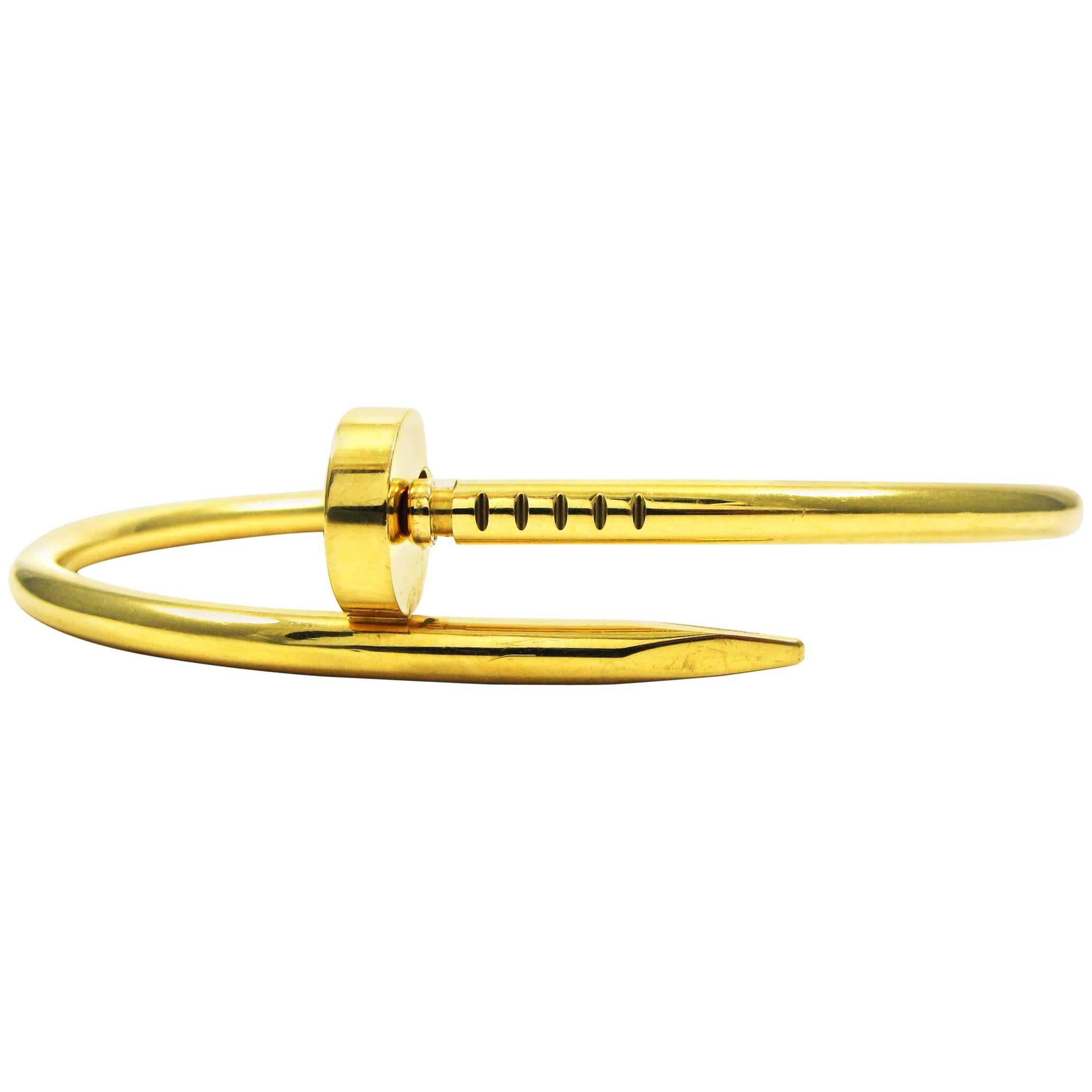 Cartier Yellow Gold “Juste un Clou” Nail Bracelet