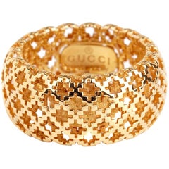 Gucci Diamantissima Gold Open Ring