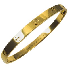 Cartier Yellow Gold Love Bangle Bracelet