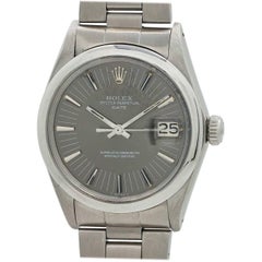 Rolex stainless steel Oyster Perpetual Date Radial Dial Self Winding Wristwatch