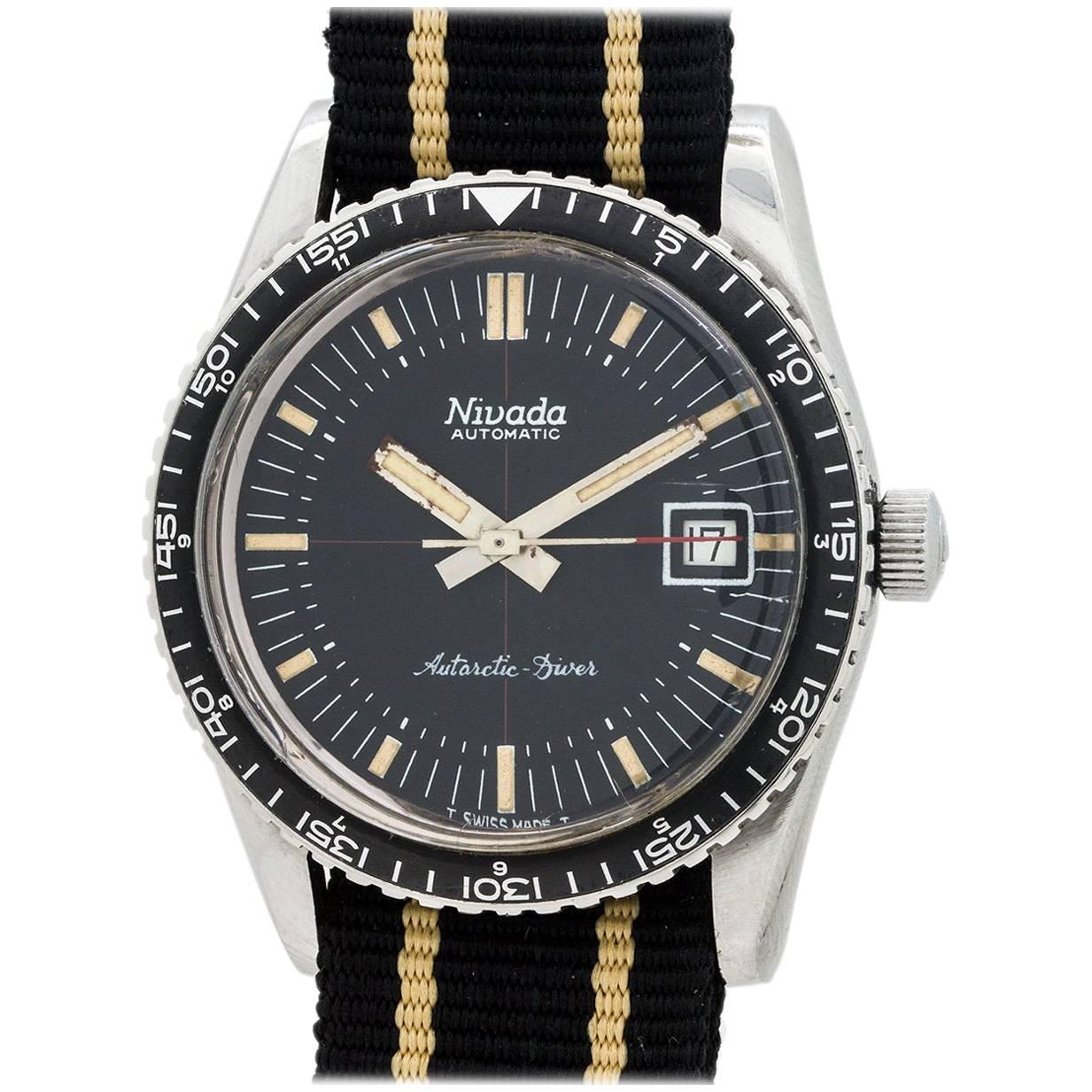 Nivada “Antarctic” Diver’s Hours Minutes Bezel self winding wristwatch, c1960s