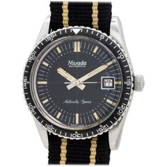 Nivada “Antarctic” Diver’s Hours Minutes Bezel self winding wristwatch, c1960s