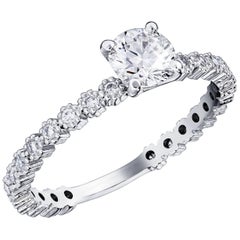 Inès Solitaire Diamond Ring Designed by Valerie Danenberg