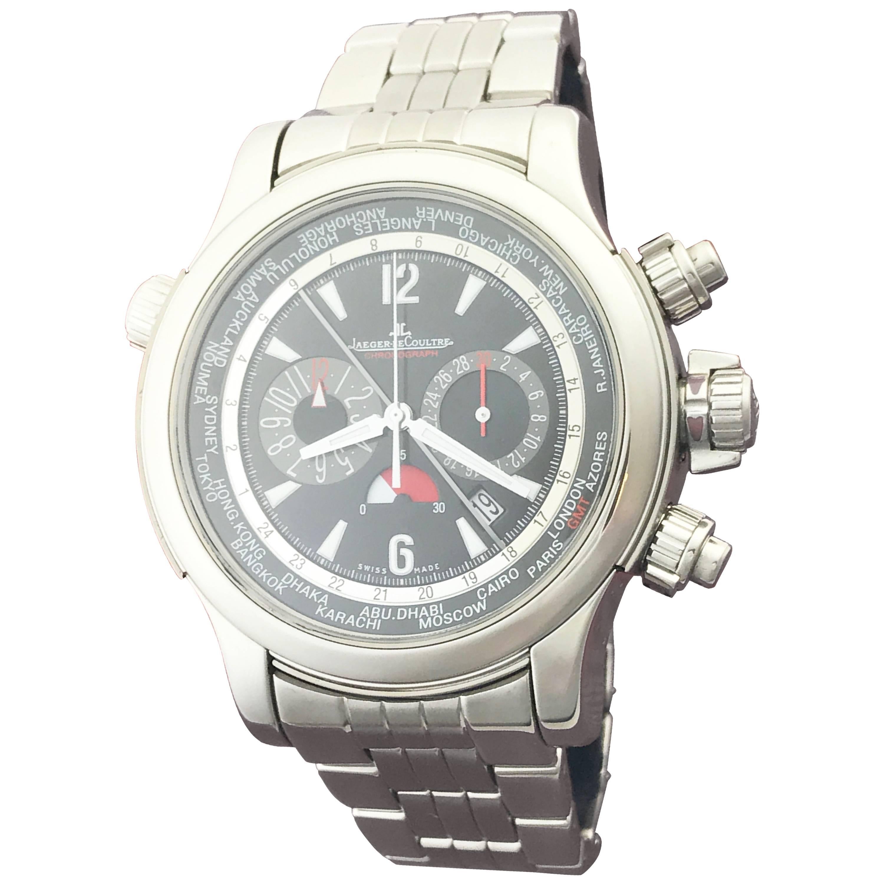 Jaeger LeCoultre Stainless Steel Master Compressor Automatic Wristwatch