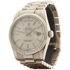 Rolex Day-Date 18 Karat White Gold Unisex 118239, 2006