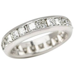 Tiffany & Co. Platinum Diamond Eternity Lucida Ring