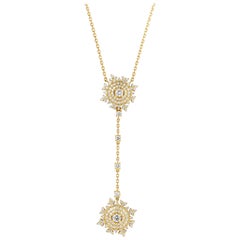 Nadine Aysoy Petite Tsarina 18 Karat Gold with Diamond Necklace with Pendant