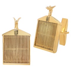 Rolls Royce Yellow Gold Cufflinks