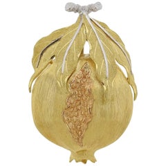 Buccellati Gold Pomegranate Brooch