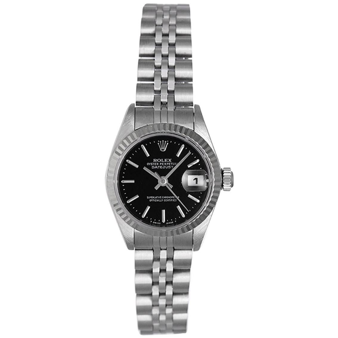 Rolex Ladies Stainless Steel Datejust Automatic Wristwatch Ref 79174