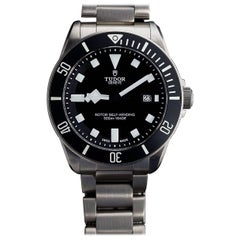 Tudor Rolex Titanium Pelagos Black Dial Wristwatch Ref 25500TN