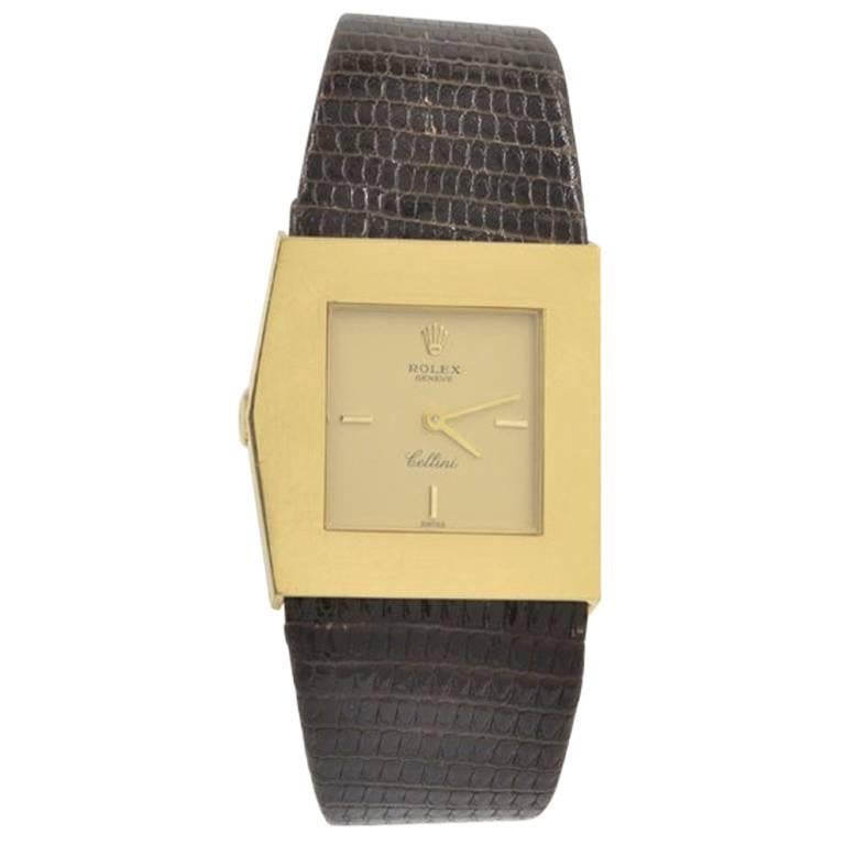 Rolex Yellow Gold Cellini Midas mechanical Wristwatch Ref 5072, circa 1991 For Sale